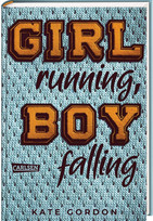 Girl running, Boy falling