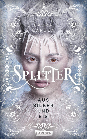 Splitter aus Silber und Eis